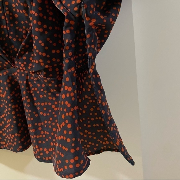 🎈Forever21 Navy Red  Polka blouse / top size M casualwear - Picture 5 of 5